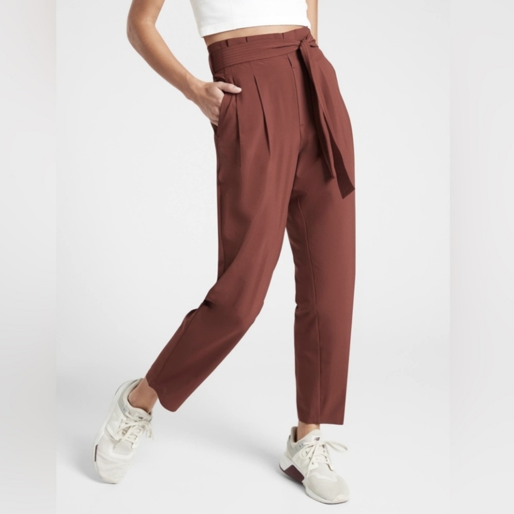 Athleta Skyline Pant in Cognac Brown, Size 4